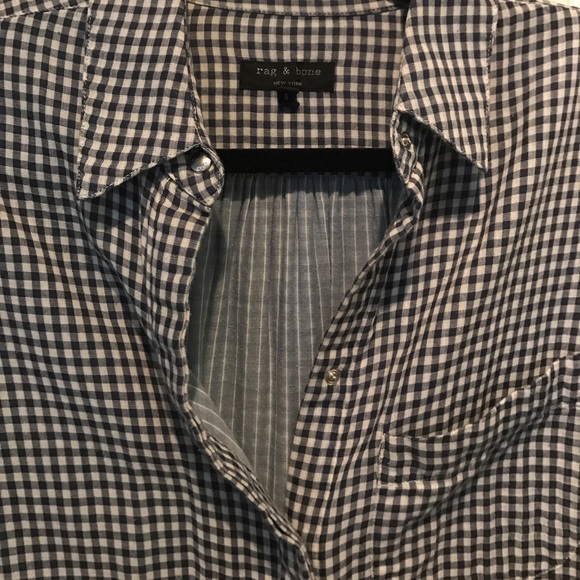 rag and bone plaid button up size small - Picture 2 of 3