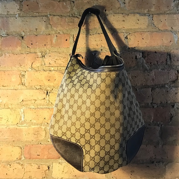 AUTHENTIC Gucci Brown GG Canvas Shoulder Bag - Picture 2 of 8