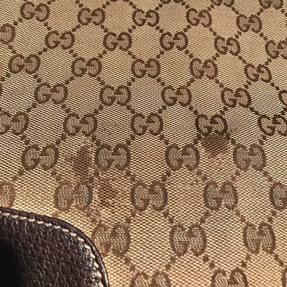 AUTHENTIC Gucci Brown GG Canvas Shoulder Bag - Picture 4 of 8