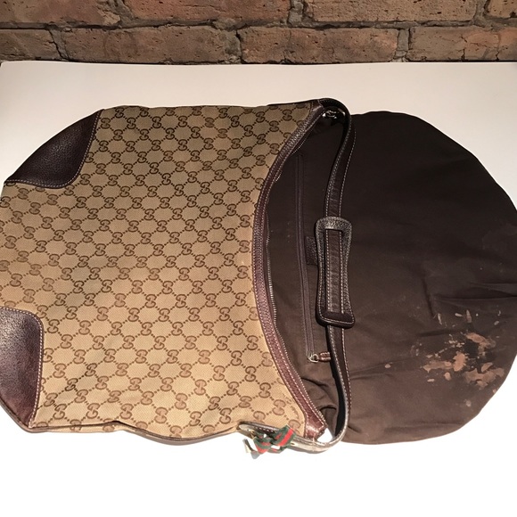 AUTHENTIC Gucci Brown GG Canvas Shoulder Bag - Picture 7 of 8