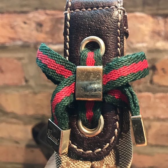 AUTHENTIC Gucci Brown GG Canvas Shoulder Bag - Picture 8 of 8