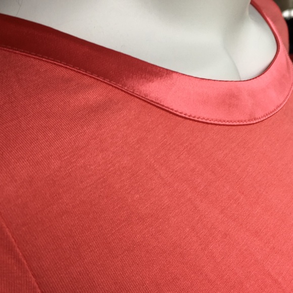 NEW ALFANI peachy orange short sleeve t shirt top - Picture 3 of 3