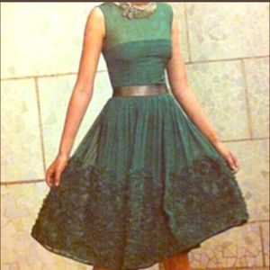 Anthropologie Green Dress 👗 sz8