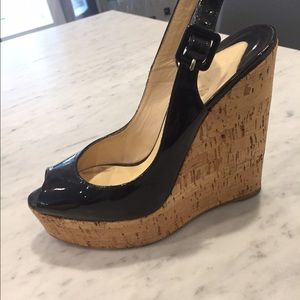 Christian Louboutin patent leather sandal