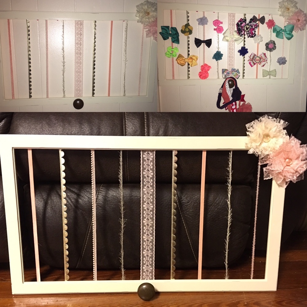 Hair bow holder frame