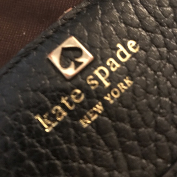 Authentic Kate Spade black leather wallet - Picture 2 of 4