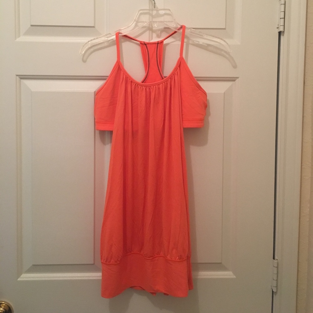 Lululemon Orange No Limits Tank