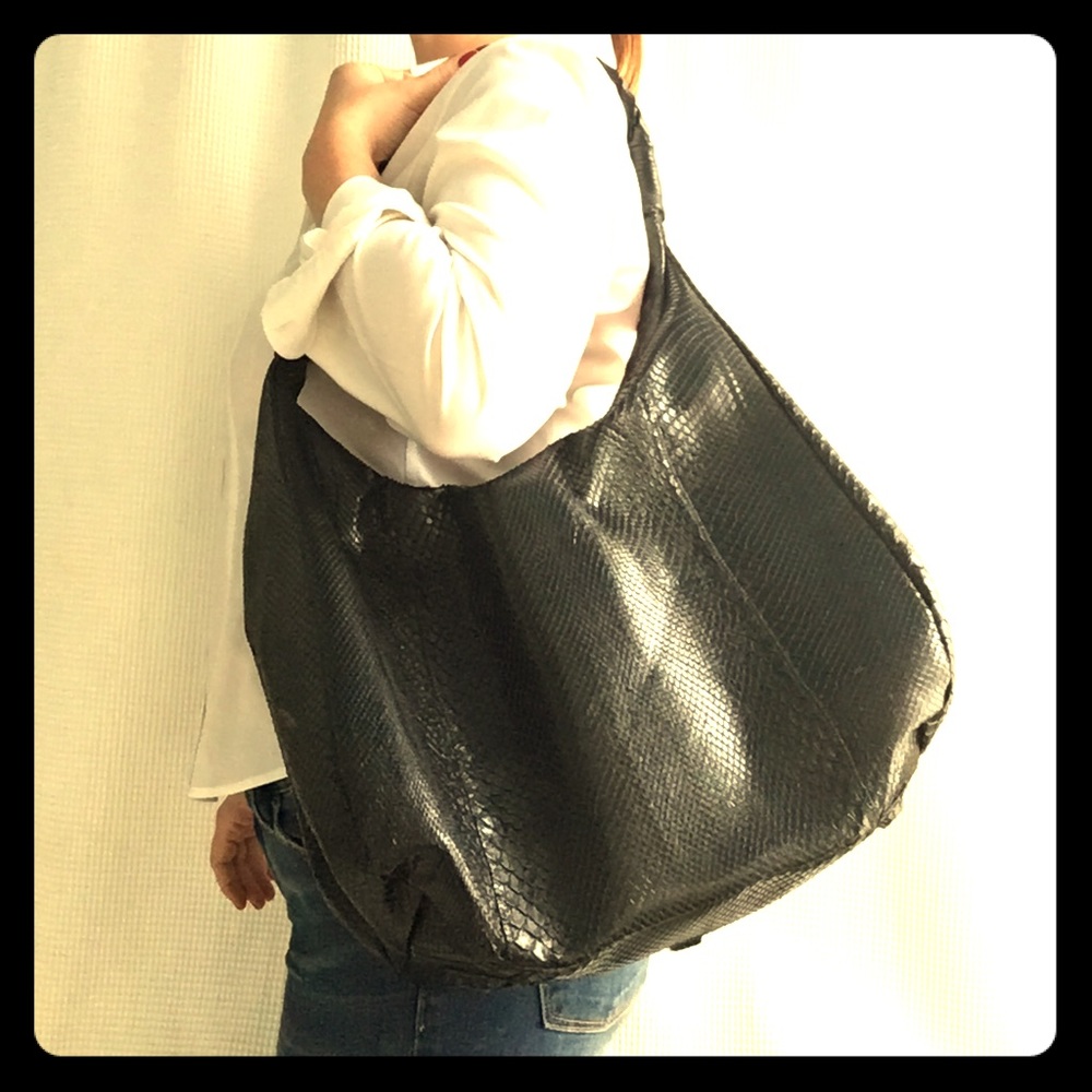 Carlos Falchi Python Hobo bag