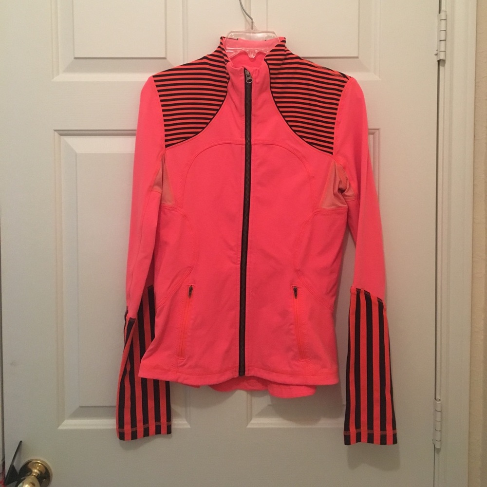 Bright Orange and Navy Lululemon Zip-up Jacket