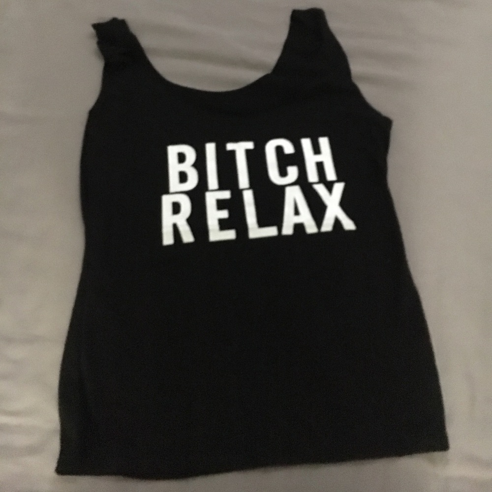 Black tank top
