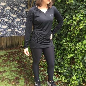 Nike Pro Running Black Long Sleeve