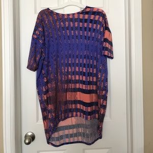 Pink, Purple, and Black lularoe Irma top