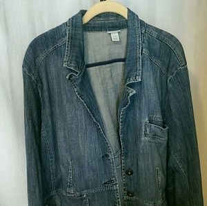 Venezia Plus Size Blue Jean Jacket **SOLD**