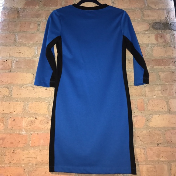 Feathers Brand Black and Blue Dress, Size "S" - Picture 2 of 3