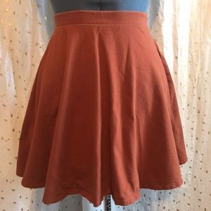 Rust Skater Skirt