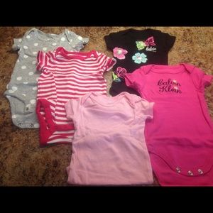 Short sleeve onsie lot