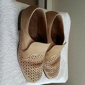 A pair of suede Italian men shoes