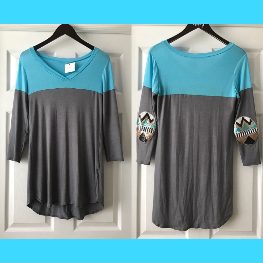 Color block tunic