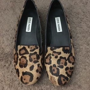 Steve Madden leopard flats