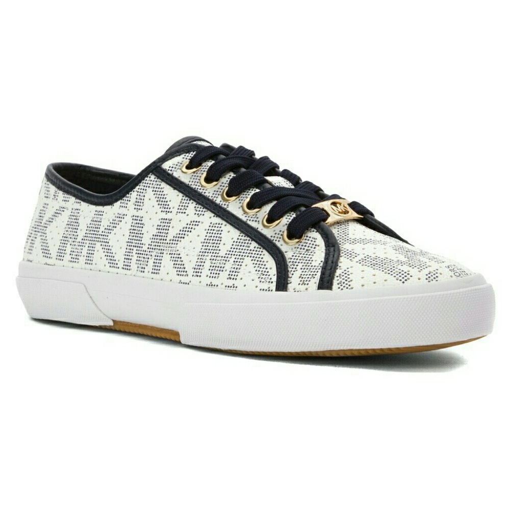 New! MICHAEL KORS MK Logo Sneakers New With Box