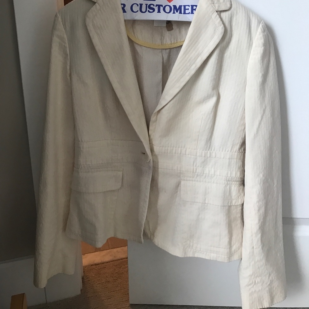 Cream blazer by J. Crew