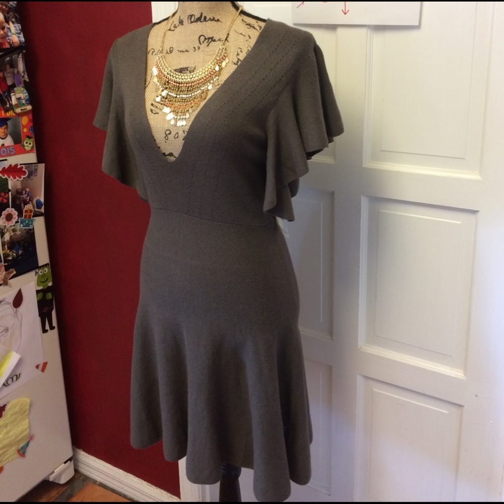$firm$NWT Cozy Nights Fit & Flare Sweater Dress - Picture 4 of 8