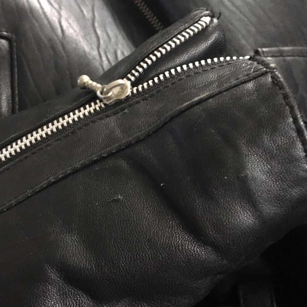 Vintage Motorcycle Leather Jacket Size Large - Picture 6 of 8