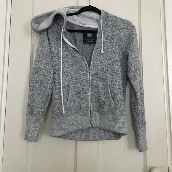 American Eagle Outfitters Tops - American Eagle Heather Gray Hoodie