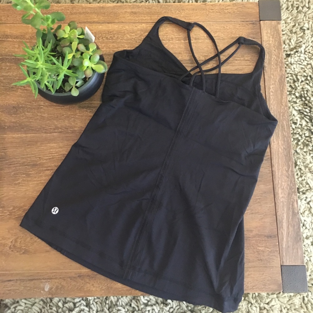 Lululemon Black Tank, size 8