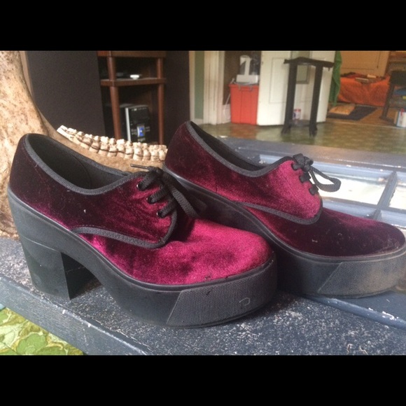 Asos velvet platform penny loafer - Picture 3 of 4