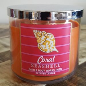 Bath & Body Works CORAL SEASHELL 3 Wick