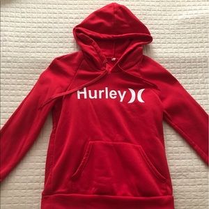 Red Hurley sweatshirt pull over hoodie