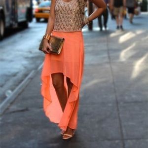 Express high low skirt