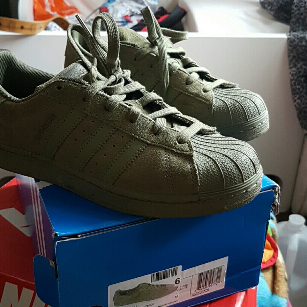 Olive green adidas