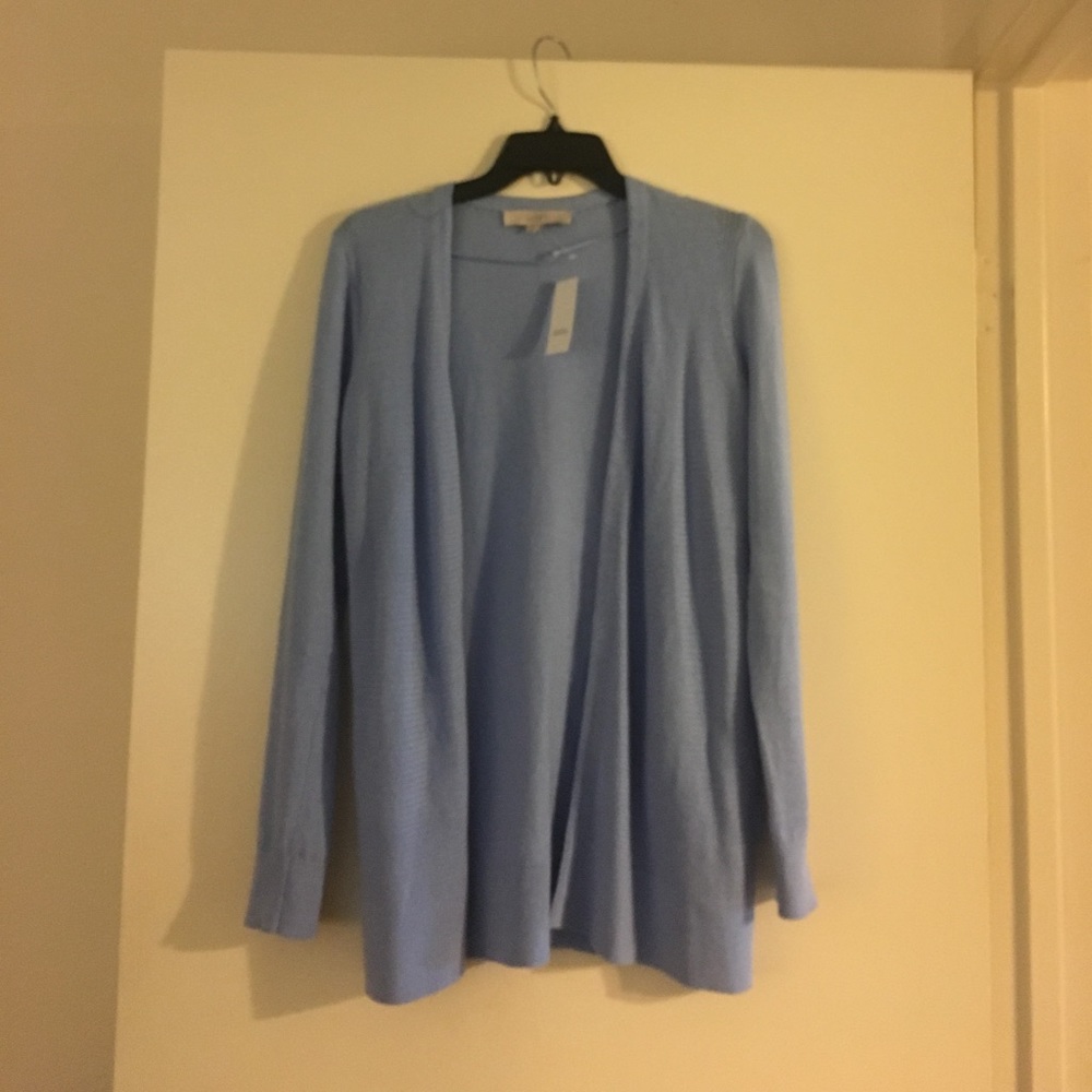 Loft Open Cardigan, Baby Blue