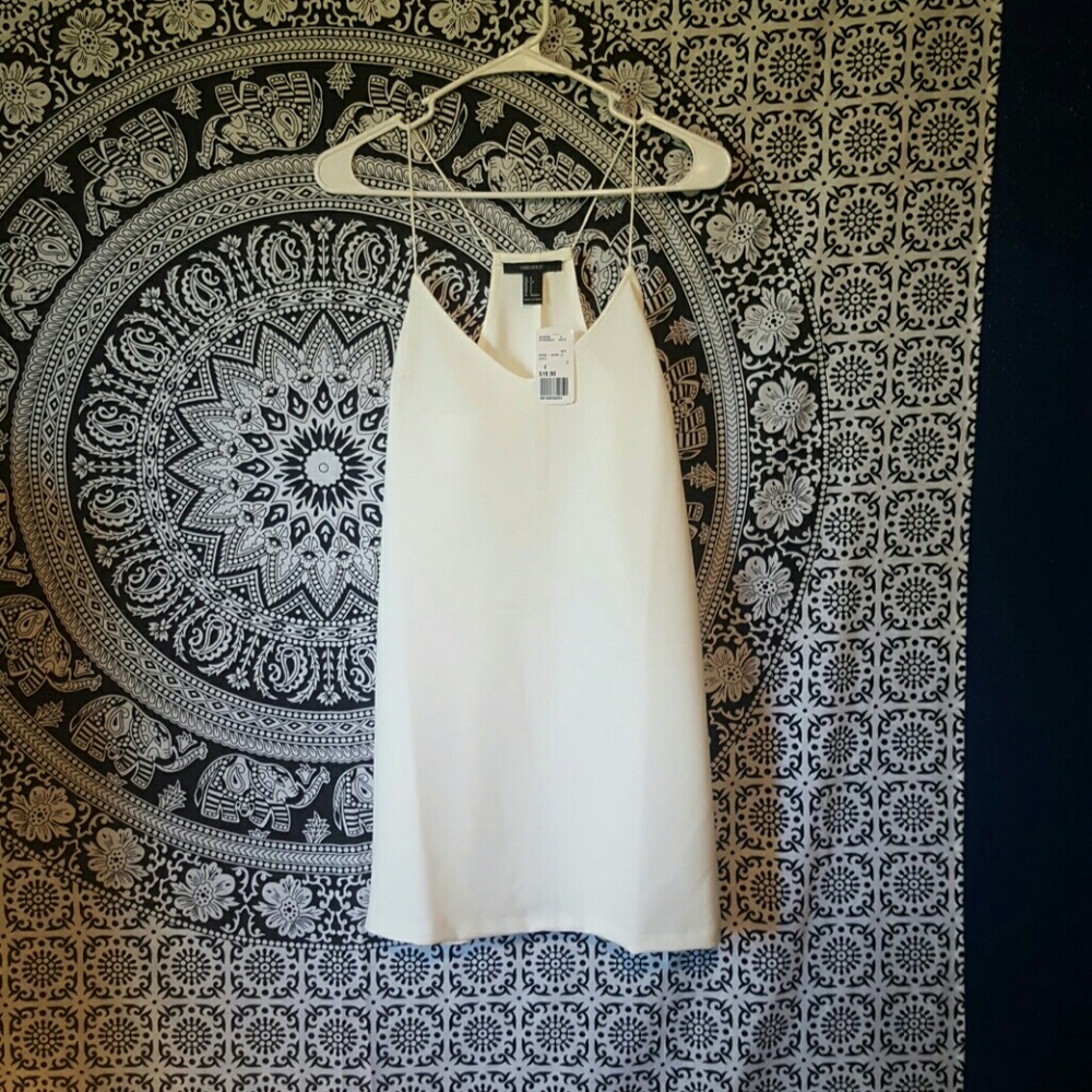 White Cream slip dress