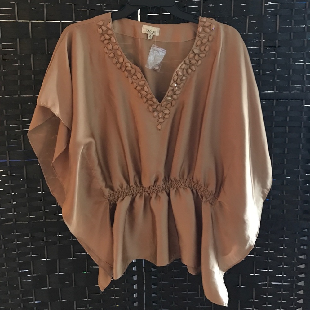 Gold beaded Kaftan style shirt