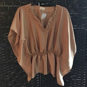 Gold beaded Kaftan style shirt