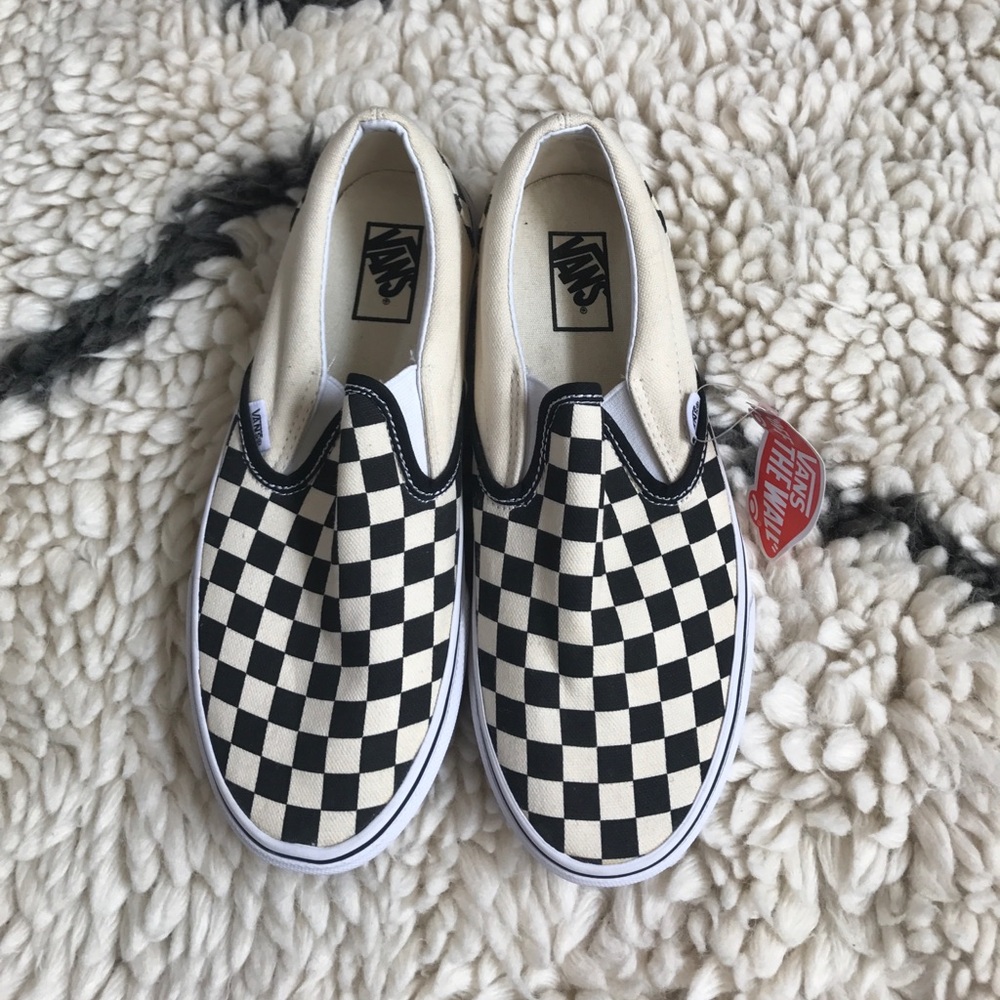 Vans checkered slip on