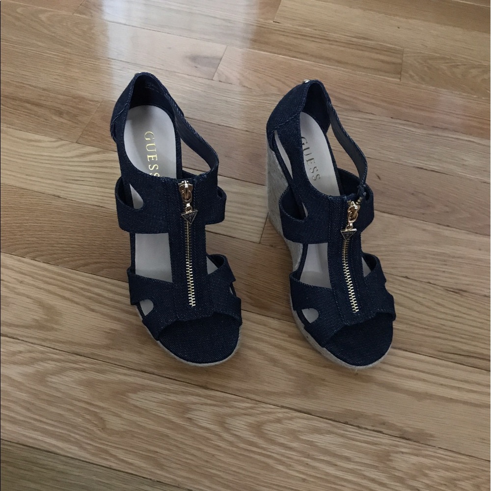 Guess wedges brand new ... never worn...no box