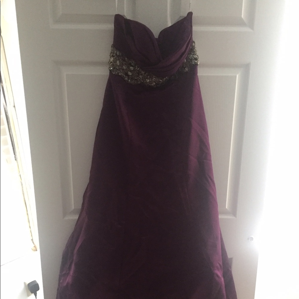 Long purple prom dress