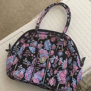 Vera Bradley Turn Lock Satchel in Alpine pattern