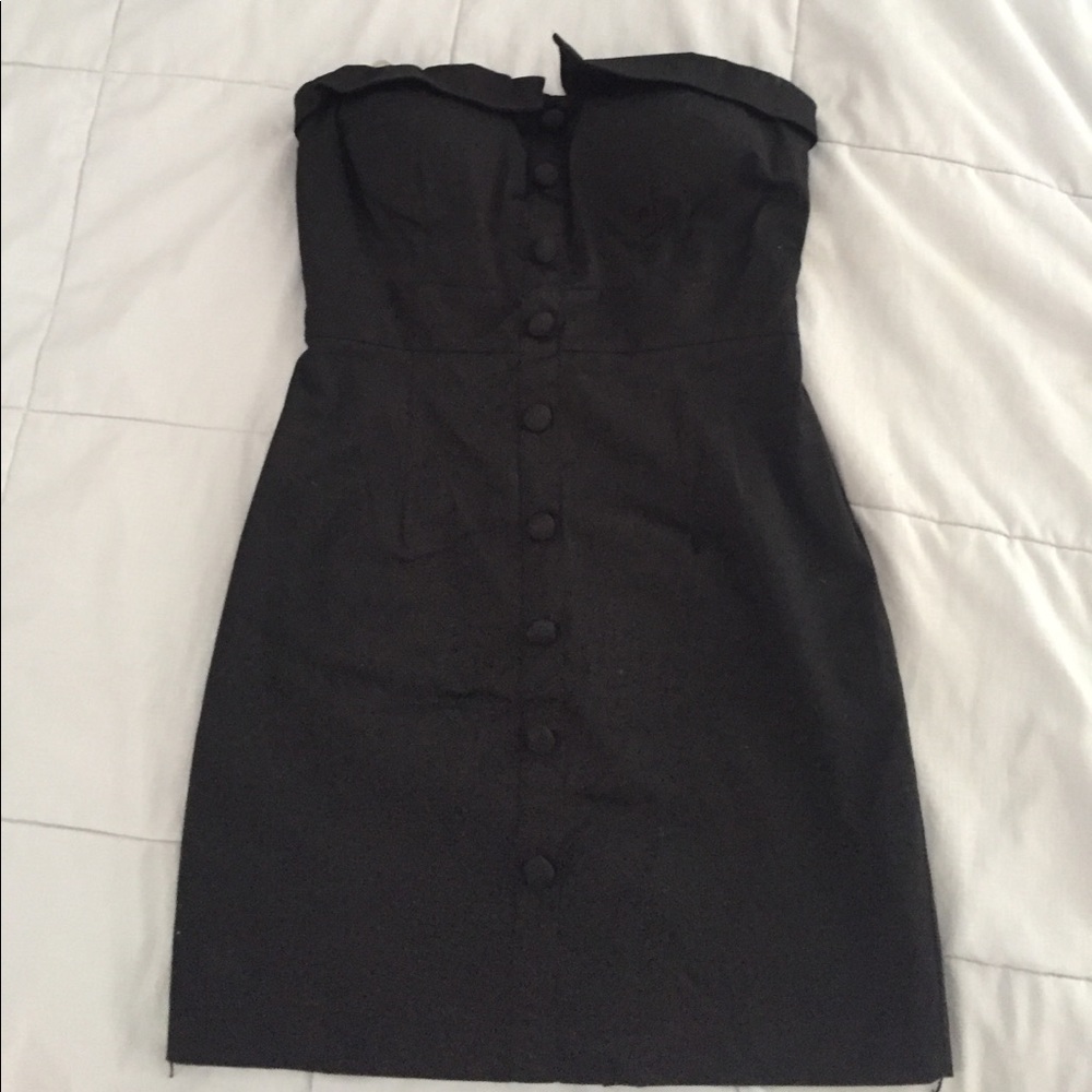 Strapless Button up dress