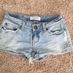 Light Wash Denim Shorts