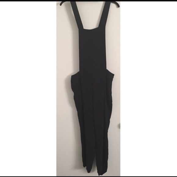 Zara silky black overalls - Picture 2 of 2