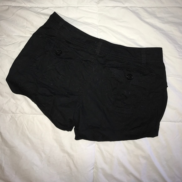 Black cotton bongo shorts - Picture 2 of 3