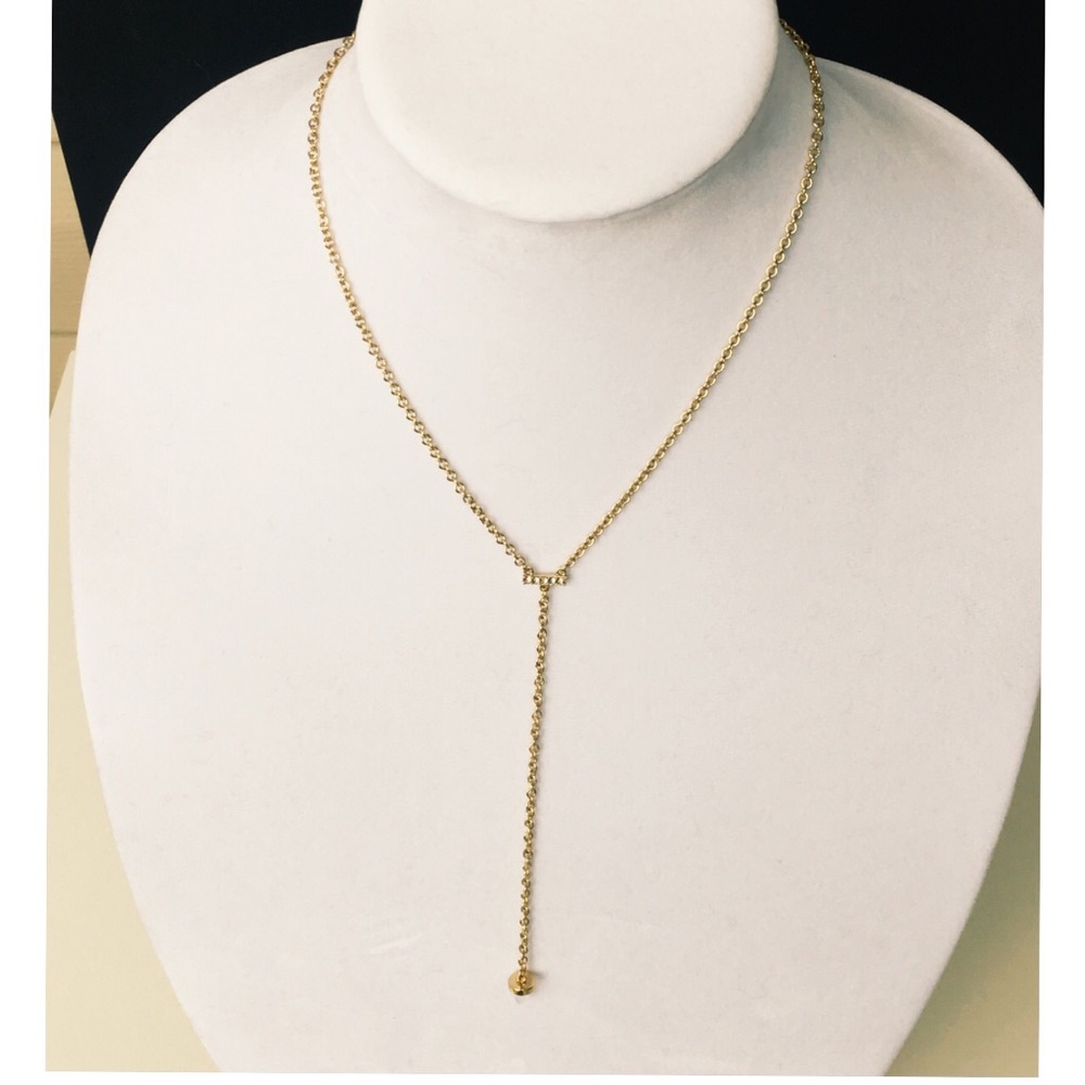 Rebecca Minkoff – Acorn Crystal Y-Necklace BNWT