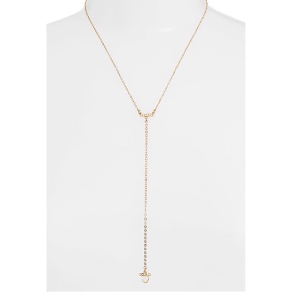 Rebecca Minkoff – Acorn Crystal Y-Necklace BNWT - Picture 2 of 7