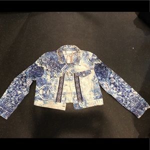 BNWT Chico's Mixed Artisan Jean Jacket