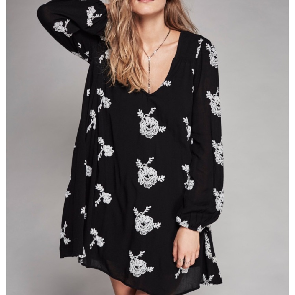 Free People Embroidered Austin Dress
